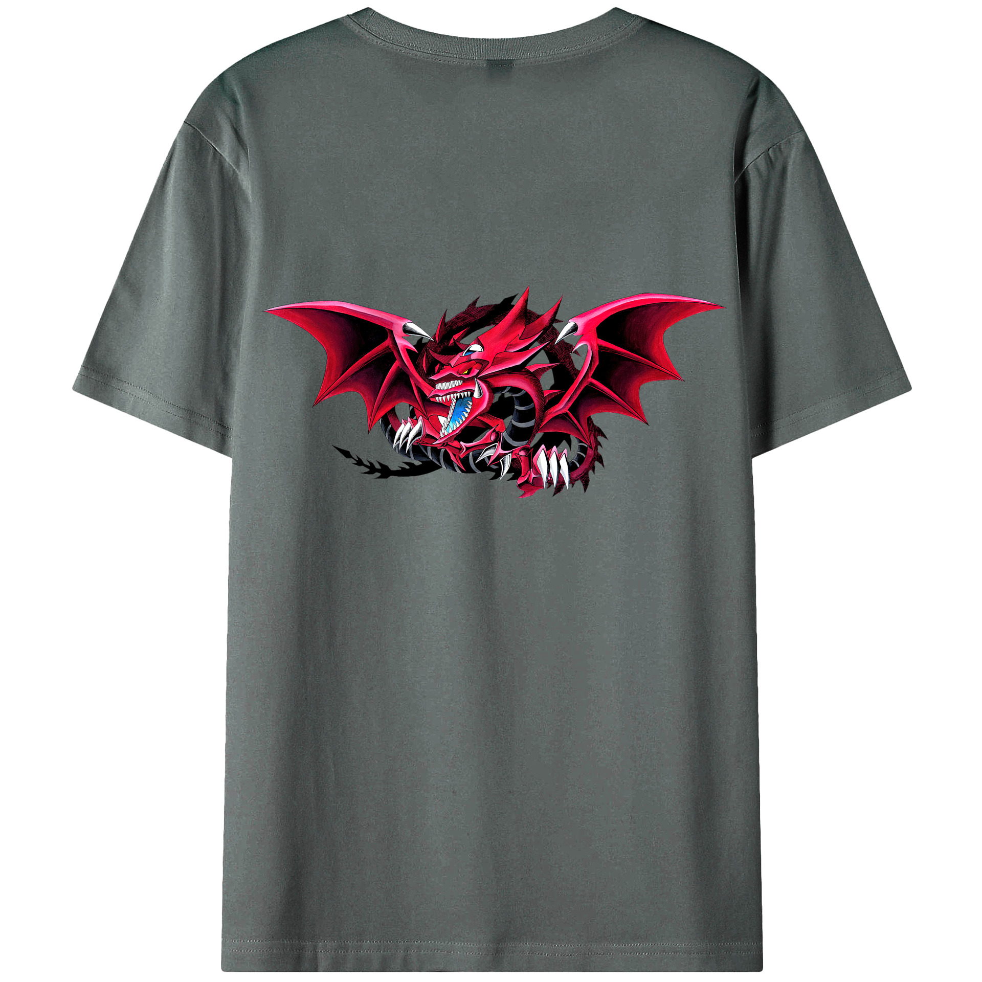 （画像用） 遊☆戯☆王 Yu-Gi-Oh! 綿100％ メンズ半袖Tシャツ（バックプリント） 通気性